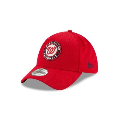 Washington Nationals Gorra | New Era MLB Clubhouse Collection 39thirty Stretch Fit Cap Mexico - Rojos
